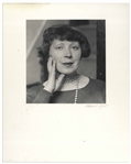 Berenice Abbott Signed Photo Mat of Her Portrait of Marie Laurencin -- Measures 16 x 20
